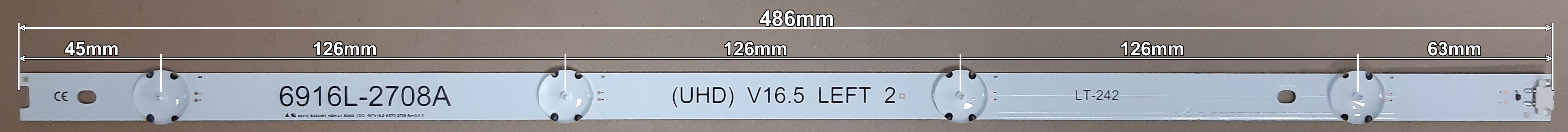 LED BAR-LG49UHDL - 6916L-2706A