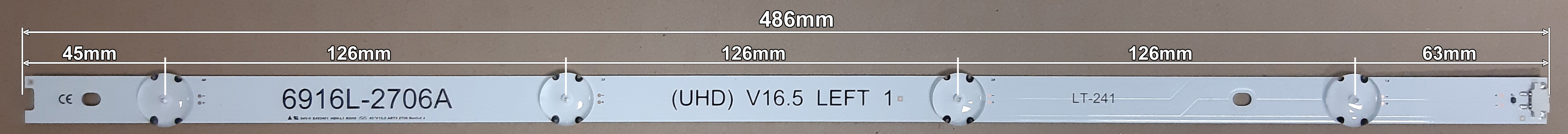 LED BAR-LG49UHDL - 6916L-2707A