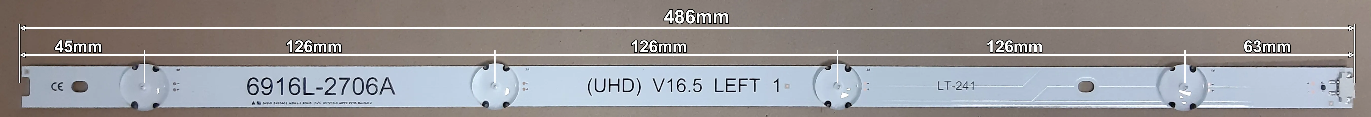 LED BAR-LG49UHDL - 6916L-2707A