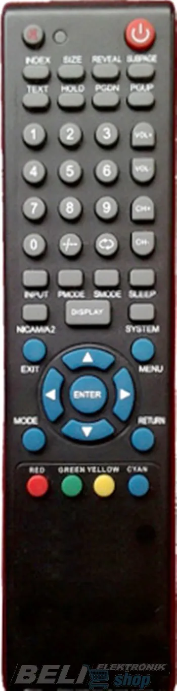 DALJINSKI VIVAX LCD6 - daljinski upravljač za vivax tv
