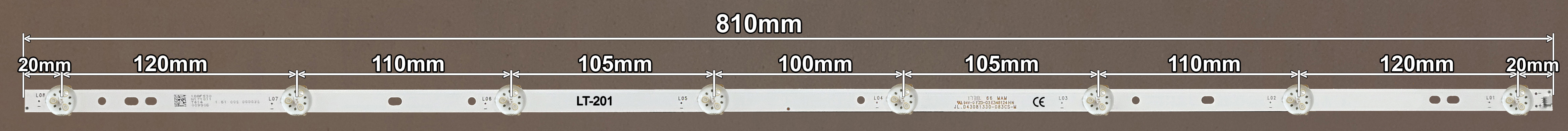 LED BAR-VOX43 - MX43D08-ZC22AG-19E
