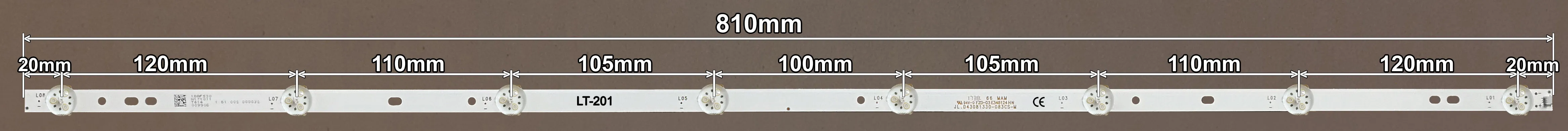LED BAR-VOX43 - MX43D08-ZC22AG-19E