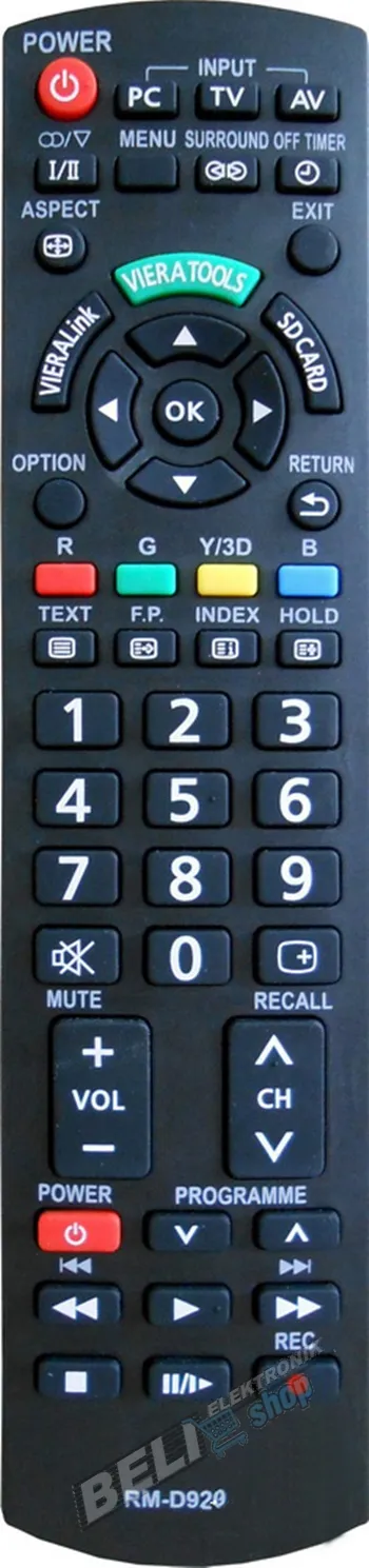 DALJINSKI PANASONIC RM/D920 - daljinski upravljač za panasonic tv