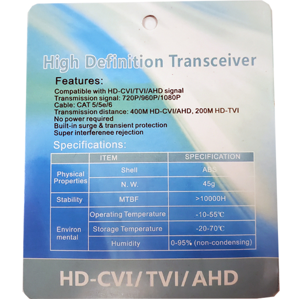 VIDEO BALUN HD - 