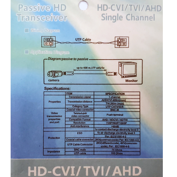 VIDEO BALUN HD - 