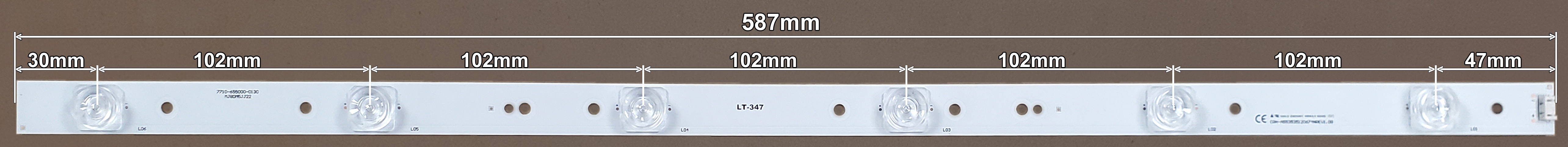 LED BAR-TESLA55 - 5800-W55000-6P60