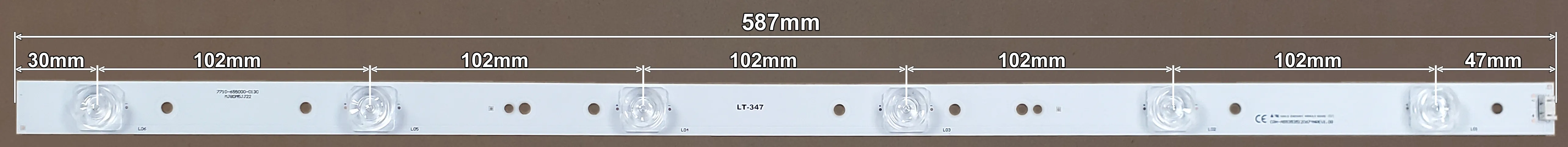 LED BAR-TESLA55 - 5800-W55000-6P60