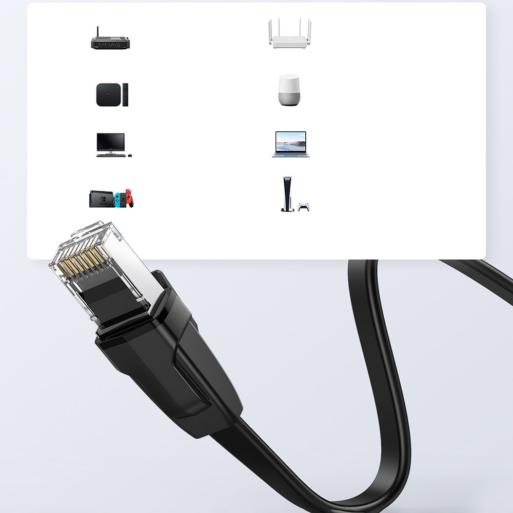 UTP CAT8-5.0 flat LAN KABL - 