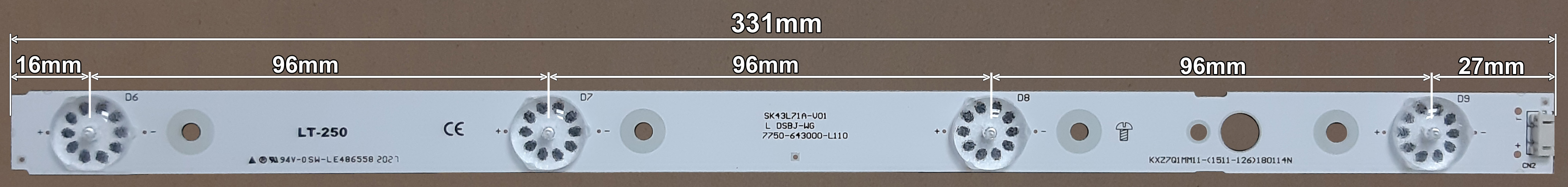 LED BAR-LG43LR - KXZ7Q1MM11-(1511-126)