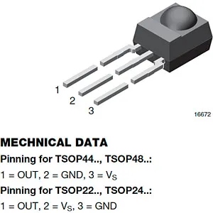 TSOP4838 DIODA PRIJEMNA - 
