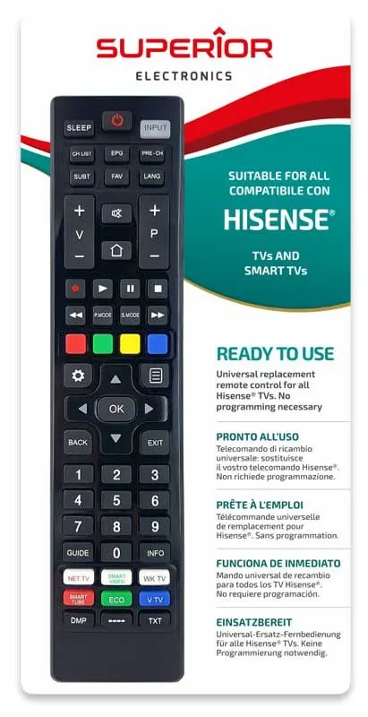 DALJINSKI HISENSE SUPTRB028 - daljinski upravljač za hisense tv