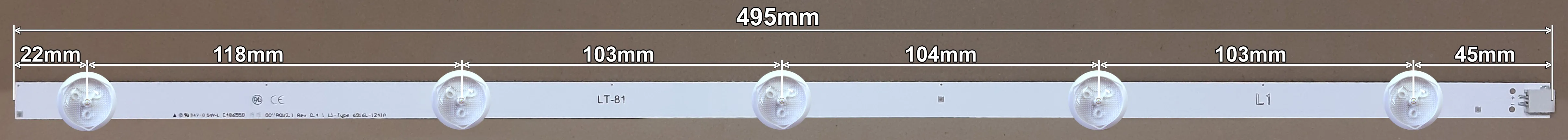 LED BAR-LG50LLRR - 