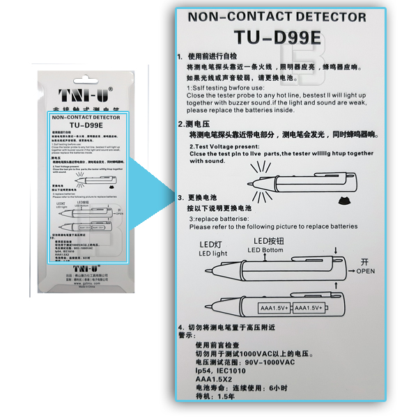 TESTER TU-D99E - bezkontaktni-tester-napona