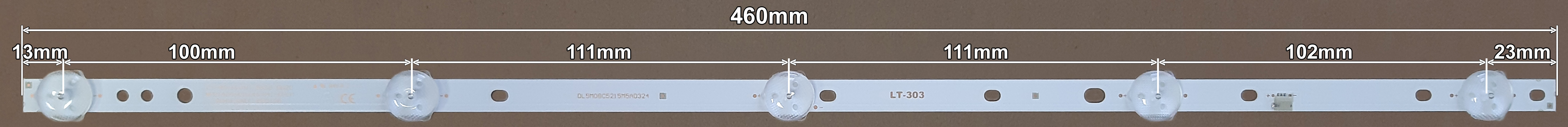 LED BAR-ALPHA49 - 8D49-DNDL-M8510A