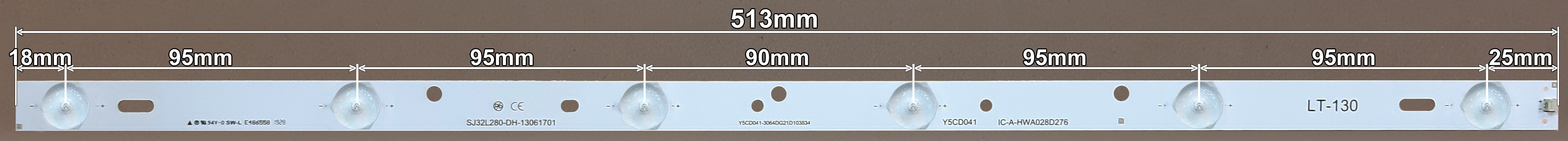 LED BAR-FOX29 - HL-2A280A28-0601S-01