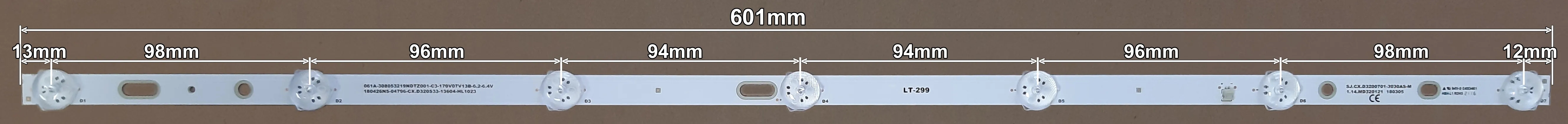 LED BAR-FOX32-4 - 061A-308053219NDTZ001-C3
