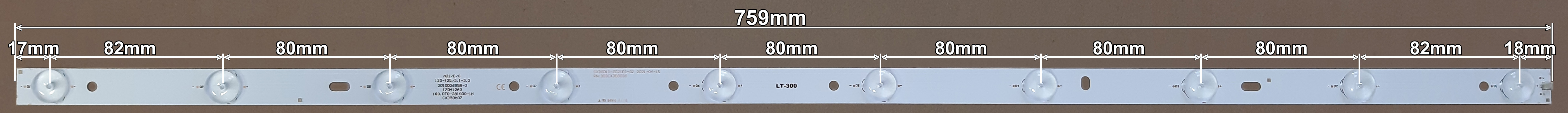 LED BAR-FOX40-2 - 180.DT0-391900-1H CX390M07