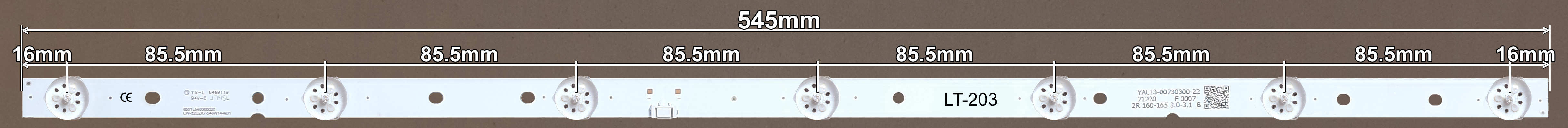 LED BAR-TESLA32-3 -  RF-AZ320E30-0701S-10 A1