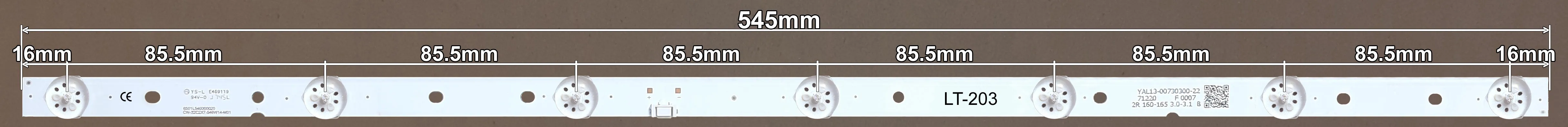 LED BAR-TESLA32-3 -  RF-AZ320E30-0701S-10 A1