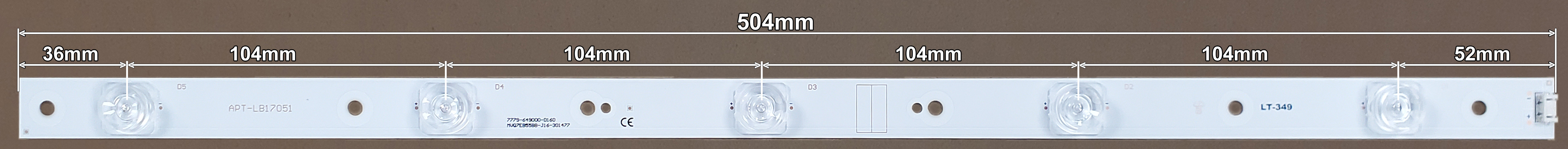 LED BAR-TESLA49-3 - 