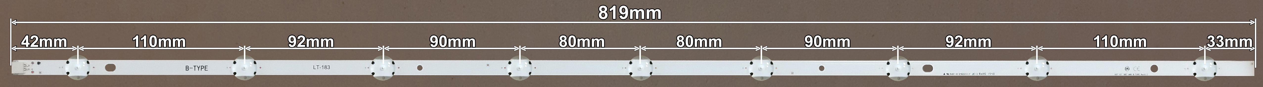 LED BAR-VOX43AB - 