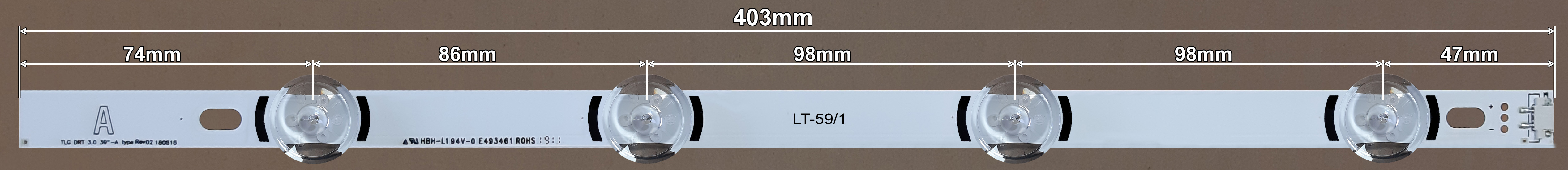LED BAR-LG39AB - 