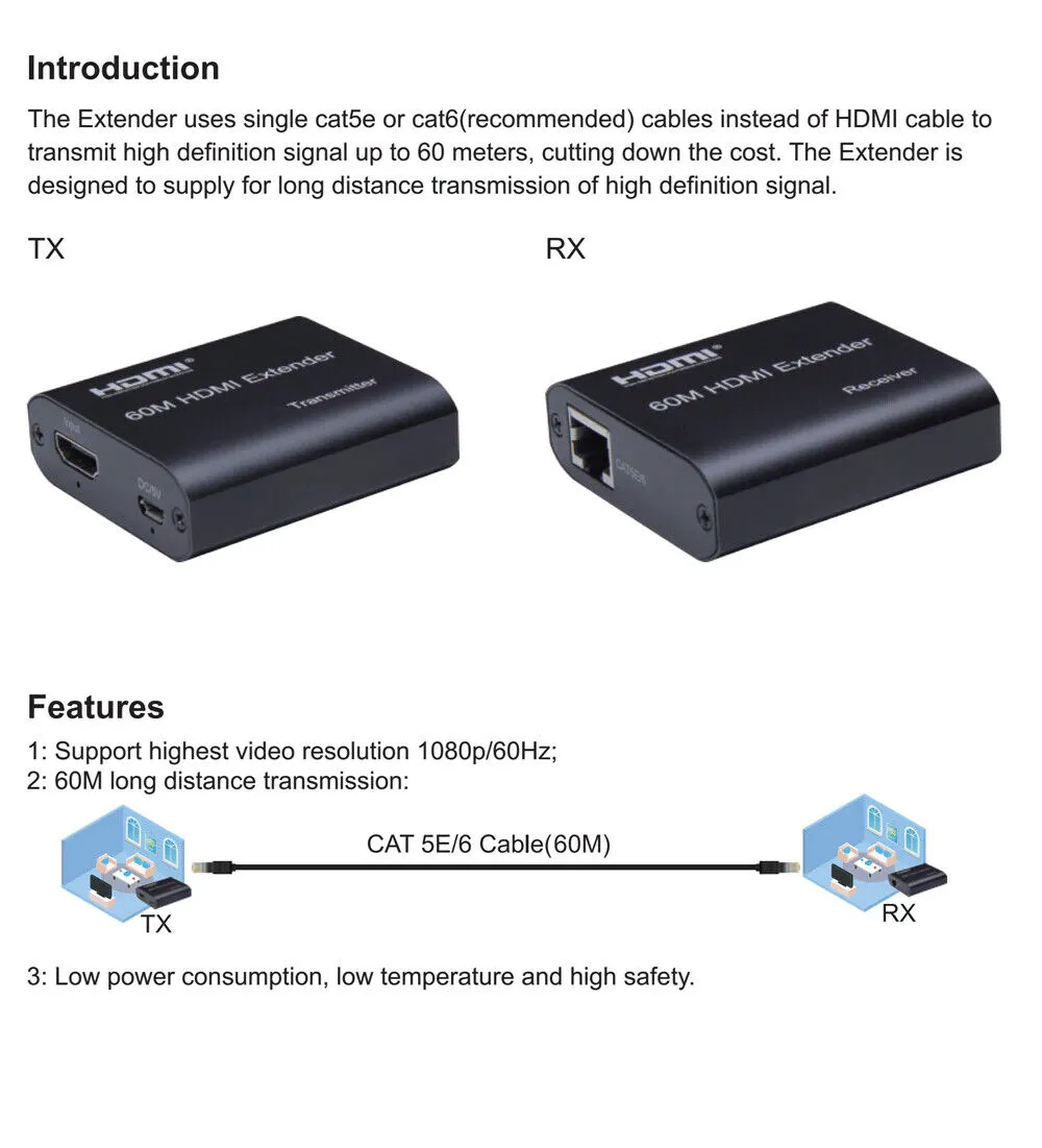 HDMI EXTENDER HDEX-600 - 