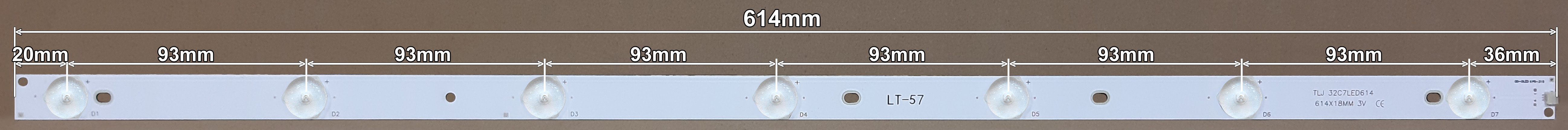 LED BAR-PHILIPS32x3 - TPT315B5-HVN05