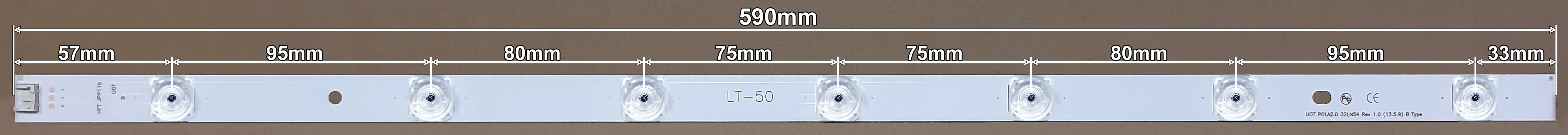 LED BAR-LG32AB - UOT POLA2.0 32LN54 REV1.0 B TYPE
