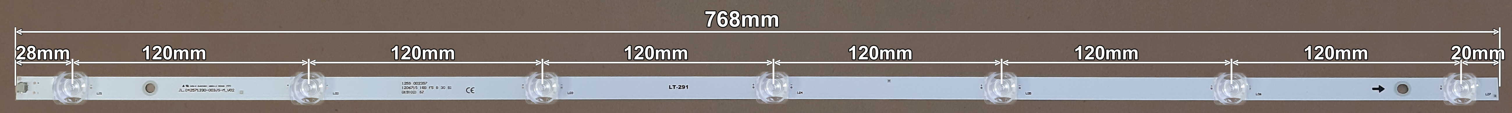 LED BAR-HISENSE43 - 
