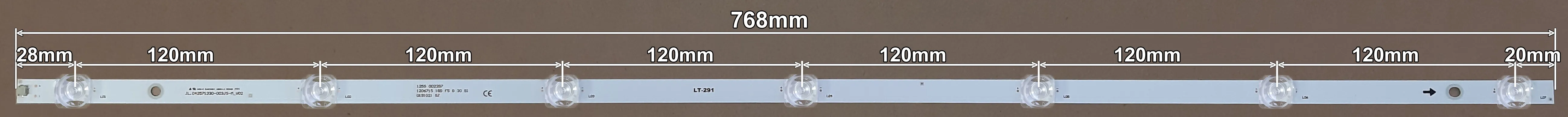 LED BAR-HISENSE43 - 