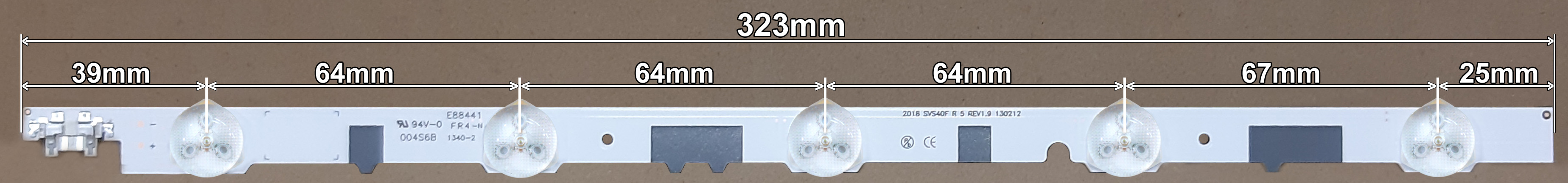 LED BAR-SAMSUNG40LR - BS-DE477989 94V-0 FR4-N SVS40F R5 REV1.9 130212