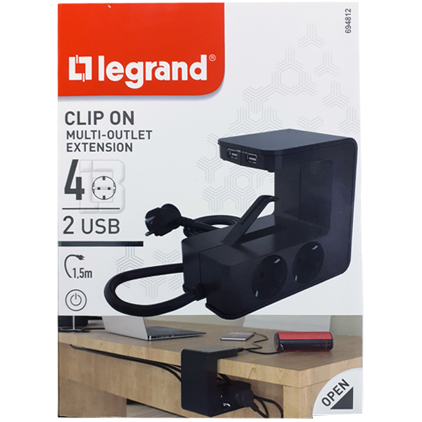 RAZVODNIK 4UTC-698412 - produzni stoni montazni kabl sa usb punjacem