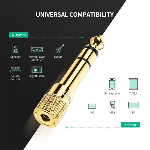 6.3mm-3.5mm ADAPTER - 3.5mm na 6.3mm aux adapter