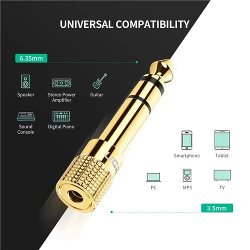 6.3mm-3.5mm ADAPTER - 3.5mm na 6.3mm aux adapter