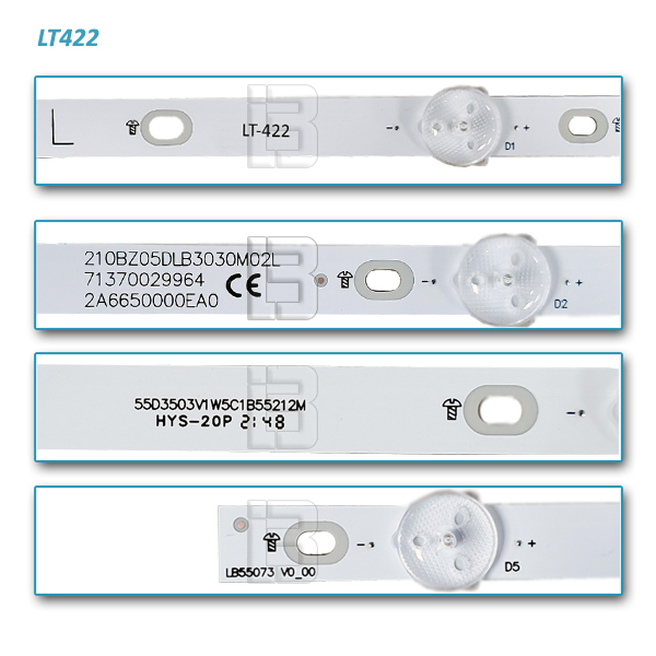 LED BAR-PHILIPS55-1 - 210bz05dlb3030m02l-55d3503v1wkc1b55212m-lb55073