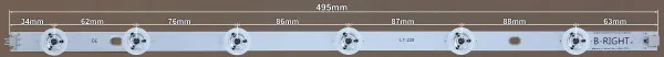 LED BAR-PANASONIC48CX1 - led trake panasonic b right