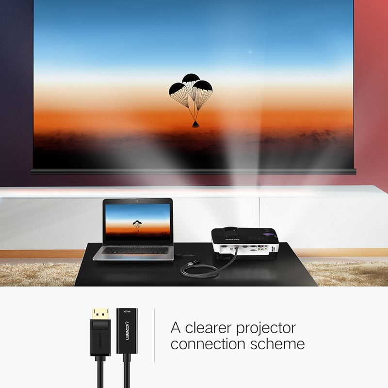 DISPLAYPORT-HDMI MM137 - konvertor-displayport-na-hdmi-f-ugreen-mm137