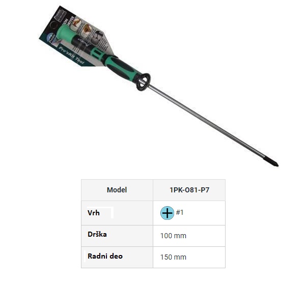 ODVIJAČ 1PK081P7 - 