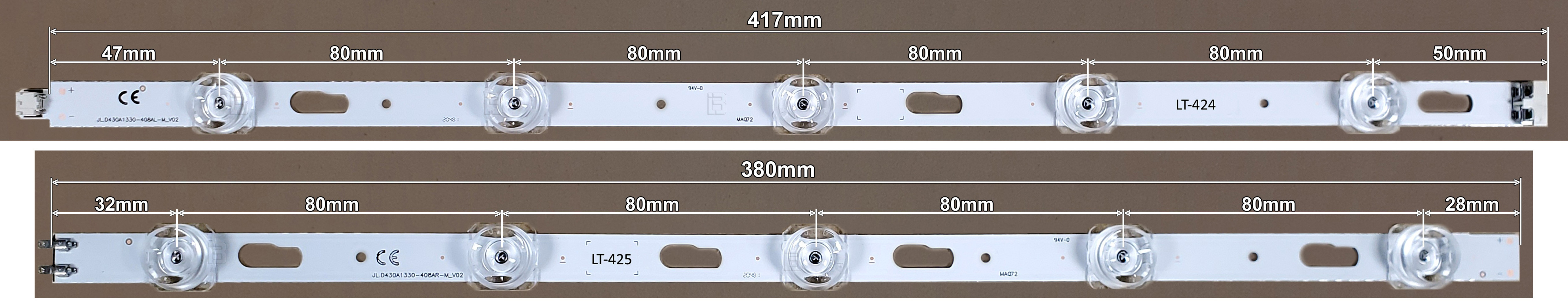 LED BAR-SAMSUNG43RL - jl.d430a1330-408ar-dimenzije