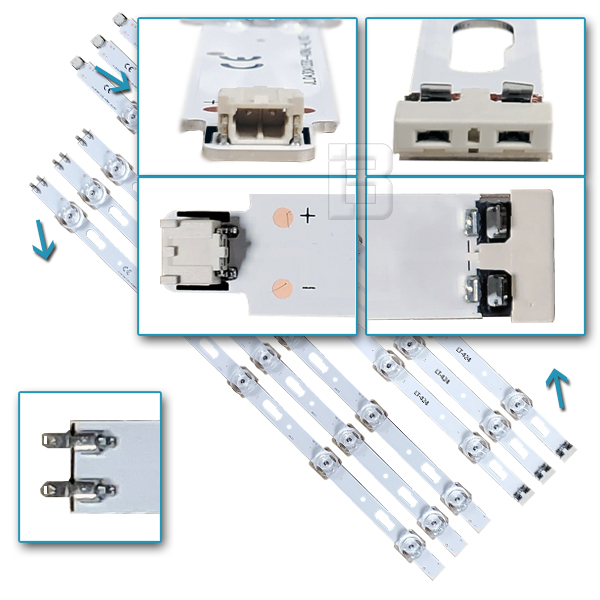 LED BAR-SAMSUNG43RL - lt424-lt425-led-traka-za-samsung-43-l5-konektor