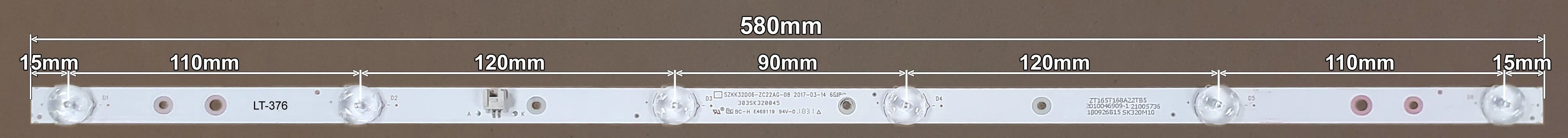 LED BAR-VOX32-9 - lt376-vox-32-led-trake-580mm