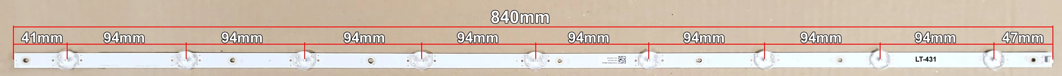 LED BAR-PHILIPS43-3 - lt431-led-traka-philips-43-3-840mm