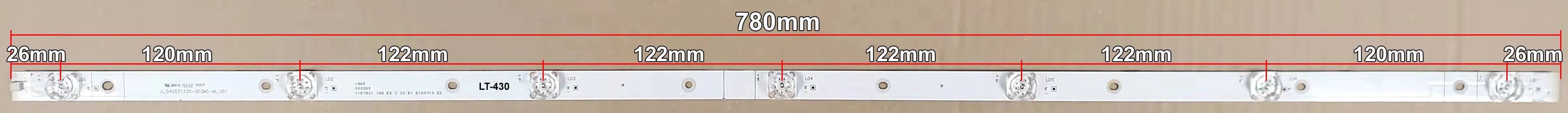 LED BAR-HISENSE43-4 - lt430-led-traka-hisense-43-4-780mm