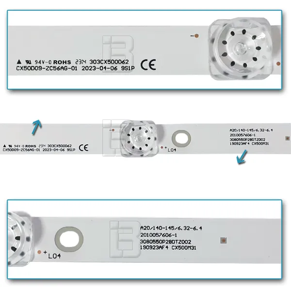 LED BAR-FOX50-3 - cx50d09-zc56ag-01-303cx500062-9s1p