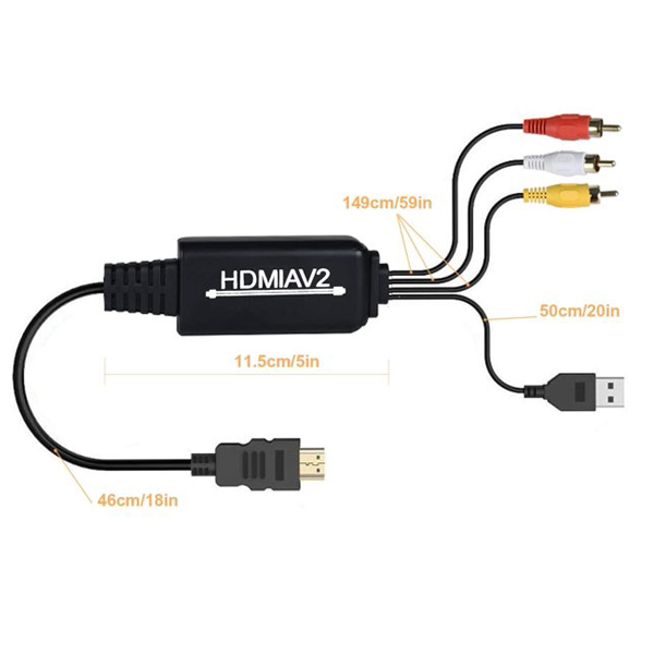 HDMI-AV KONVERTOR KT-HAV1 - hdmi-na-av-konvertor-kabl-kt-hav1-1-8m-3530_1