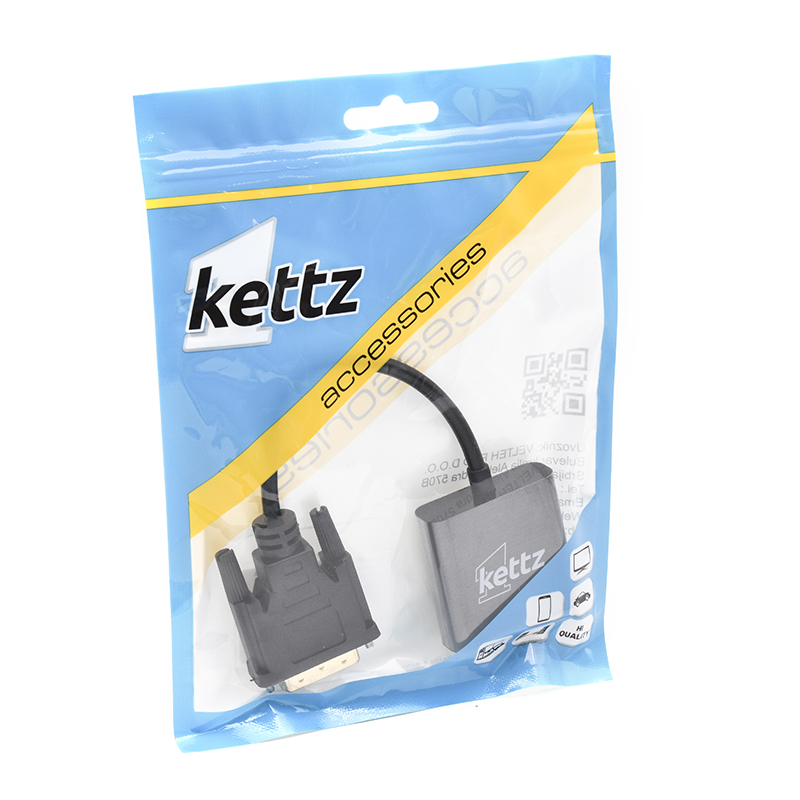 DVId-VGA M/Ž ADAPTER - konvertor-dvi-24-1-m-na-vga-z-kettz-w-2-2606_1