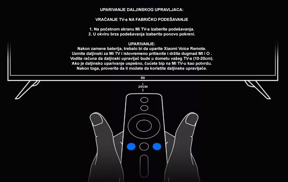 DALJINSKI XIAOMI XMRM010V4 - xiaomi-xmrm-010-podešavanje