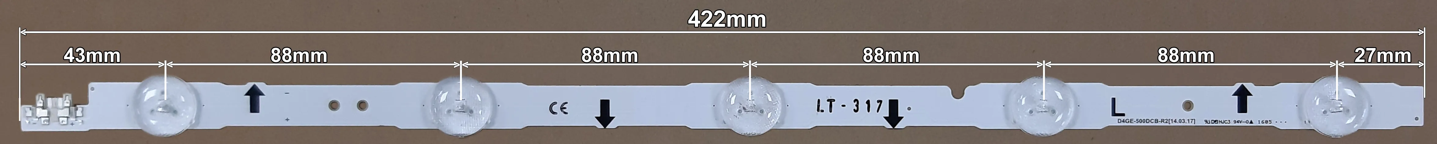 LED BAR-SAMSUNG50LR - lt317-led-traka-za-samsung-50-r5-422mm