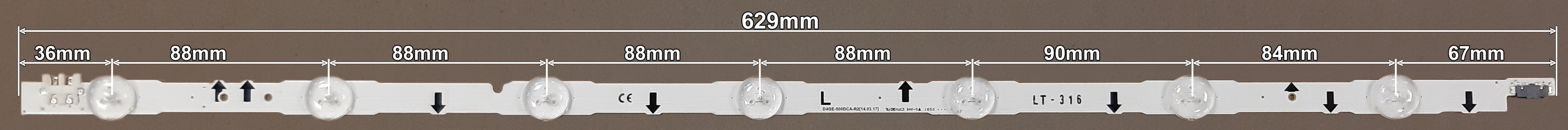 LED BAR-SAMSUNG50LR - lt316-led-traka-za-samsung-50-l7-629mm